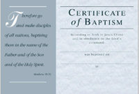 Baptism Certificate Template Word Great Sample Templates Throughout New Baptism Certificate Template Word Free