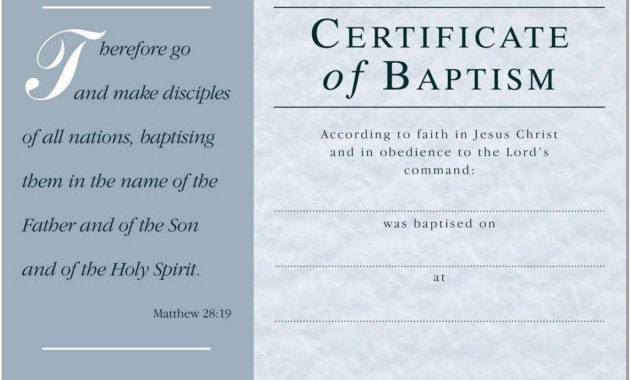 Baptism Certificate Template Word Great Sample Templates Throughout New Baptism Certificate Template Word Free