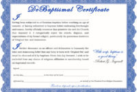 Baptism Certificate Template Word With Regard To Baptism Certificate Template Word Free