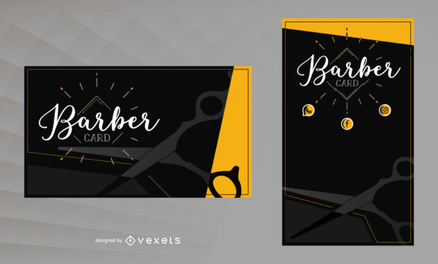 Barber Business Card Template Vector Download Intended For Simple Barber Shop Certificate Free Printable 2020 Designs