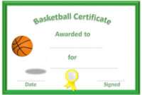 Basketball Award Certificate To Print | Activity Shelter Pertaining To Awesome Sports Day Certificate Templates Free