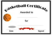 Basketball Award Certificate To Print | Activity Shelter Throughout New Cooking Contest Winner Certificate Templates