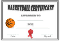 Basketball Award Certificate To Print | Activity Shelter With Best Coach Certificate Template