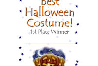 Best Halloween Costume Certificate Award Pdf Instant Download Throughout Halloween Costume Certificate Template