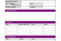 Best Meeting Minutes Template 27+ Word, Pdf Documents Regarding Off Site Meeting Agenda Template