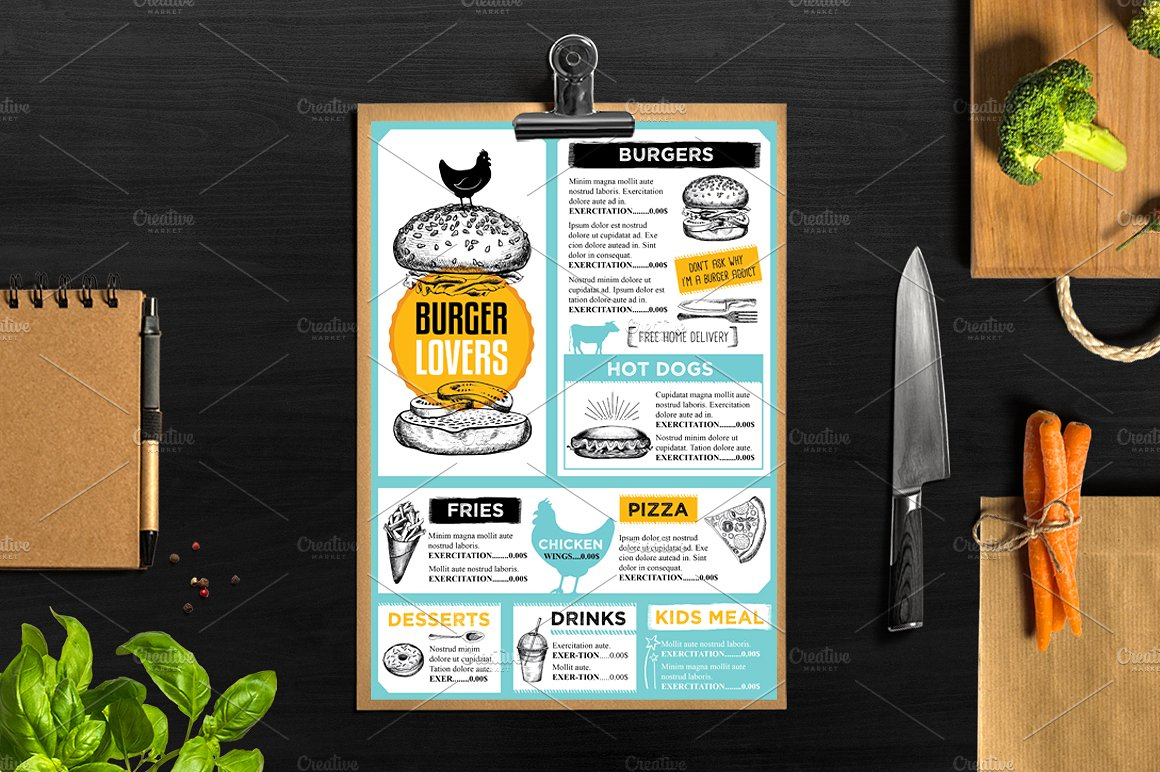 Best Menu Templates For Restaurant Templates.vip For Design Your Own Menu Template