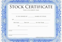 Best Of Corporate Stock Certificates Template Free Best Of For Blank Share Certificate Template Free