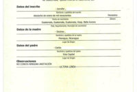 Birth Certificate Guatemala Intended For Birth Certificate In Birth Certificate Translation Template