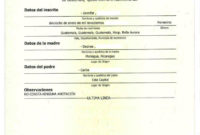 Birth Certificate Guatemala Regarding Spanish To English Inside Birth Certificate Translation Template English To Spanish
