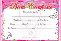 Birth Certificate Template | Birth Certificate Form With Regard To Dog Birth Certificate Template Editable