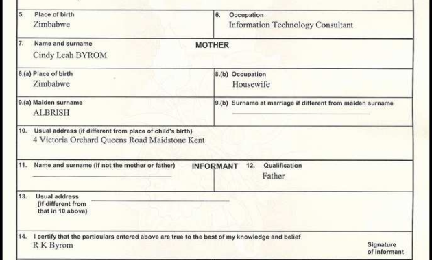 Birth Certificate Template Uk (8) | Professional Templates Regarding Official Birth Certificate Template