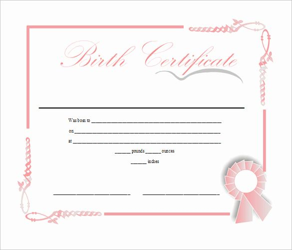 Birth Certificate Template Word Beautiful Sample Birth With Simple Birth Certificate Templates For Word