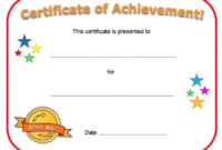Blank Certificate Of Achievement Template (4 Di 2020 For Amazing Academic Achievement Certificate Templates