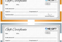 Blank Gift Certificate | Template Business With Company Gift Certificate Template