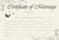 Blank Marriage Certificate Template Best Creative Inside Marriage Certificate Editable Templates