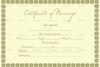 Blank Marriage Certificate Template Small Box Design Throughout Small Certificate Template