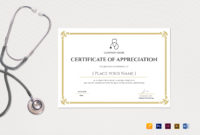 Blank Medical Appreciation Certificate Design Template In With Certificate Template For Pages