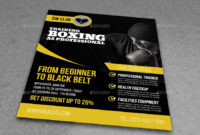 Boxing Training Flyer Templateowpictures | Graphicriver Inside Amazing Boxing Certificate Template