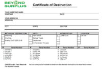 Browse Our Printable Hard Drive Destruction Certificate For Hard Drive Destruction Certificate Template