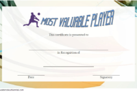 Certificate For Mvp Volleyball Free Printable 4 In 2020 Pertaining To Fascinating Volleyball Certificate Templates