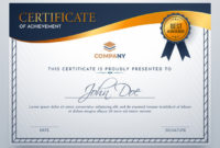 Certificate Of Achievement Award Template. | Premium Vector Throughout Fascinating Contest Winner Certificate Template
