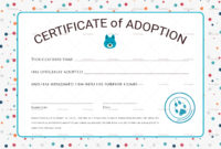 Certificate Of Adoption Design Template In Psd, Word For Pet Adoption Certificate Editable Templates