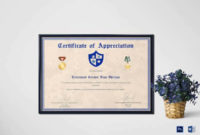 Certificate Of Appreciation 28+ Free Pdf, Ppt Documents Throughout Awesome Army Certificate Of Appreciation Template