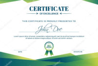 Certificate Of Appreciation Award Template With Green Within Fresh In Appreciation Certificate Templates