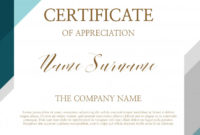 Certificate Of Appreciation Template | Premium Vector With Free Certificate Of Appreciation Template Downloads