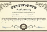 Certificate Of Authenticity Autograph Template Beautiful In Fascinating Photography Certificate Of Authenticity Template