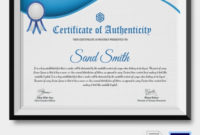 Certificate Of Authenticity Template 20+ Free Word, Pdf Intended For Fresh Authenticity Certificate Templates Free