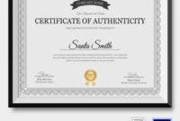 Certificate Of Authenticity Template 27+ Free Word, Pdf For Fresh Authenticity Certificate Templates Free