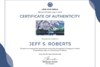 Certificate Of Authenticity: Templates, Design Tips, Fake In Fascinating Certificate Of License Template