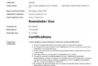 Certificate Of Completion Construction Templates For Certificate Of Construction Completion