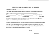Certificate Of Completion For Insurance Purposes Fill For Amazing Certificate Of Completion Template Construction