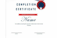 Certificate Of Completion Template Pdf Editable Msword Inside Certificate Of Completion Template Free Printable