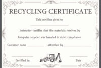 Certificate Of Data Destruction Template Unique 8 Best Regarding Certificate Of Disposal Template