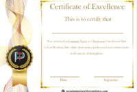 Certificate Of Excellence Is Given To Employees Or Within Star Performer Certificate Templates