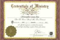 Certificate Of Ordination For Deaconess Example With Intended For Ordination Certificate Template