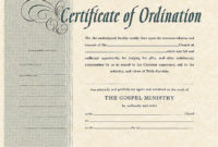 Certificate Of Ordination Template Best Templates Ideas Regarding Fascinating Certificate Of Ordination Template
