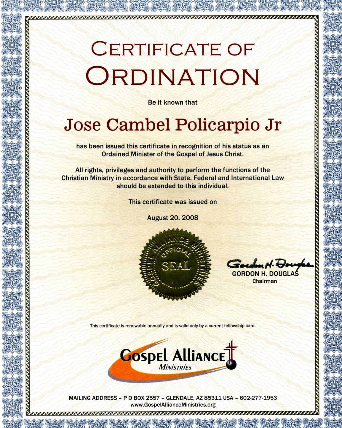 Certificate Of Ordination Template Best Templates Ideas Regarding New Ordination Certificate Templates