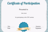 Certificate Of Participation Template | Certificate Of Inside Baby Shower Game Winner Certificate Templates