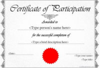Certificate Of Participation Template Ppt In 2020 With Regard To Fascinating Merit Certificate Templates Free 7 Award Ideas