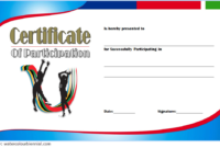 Certificate Of Participation Template Word Free Download With Regard To Netball Certificate Templates