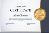 Certificate Template Background Award Diploma In Academic Throughout Academic Award Certificate Template