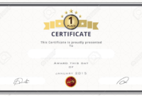 Certificate Template With First Place Concept Certificate Pertaining To Amazing First Place Award Certificate Template