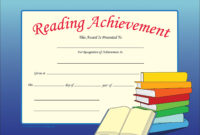 Certificate Templates: Free Printable Reading Certificate Pertaining To Reading Achievement Certificate Templates