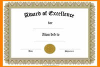 Certificates: Captivating Certificate Template Word Ideas Pertaining To Blank Award Certificate Templates Word