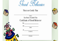 Certificates For Kids 2 Free Templates In Pdf, Word With Good Behaviour Certificate Template 7 Kids Awards