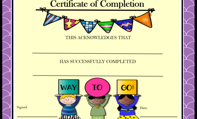 Certificates Of Completion, Promotion, Or Achievement Pertaining To Free Finisher Certificate Template 7 Completion Ideas